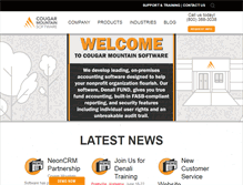 Tablet Screenshot of cougarmtn.com